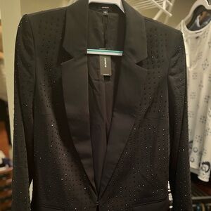 Women’s Size Large Black Rhinestone blazer